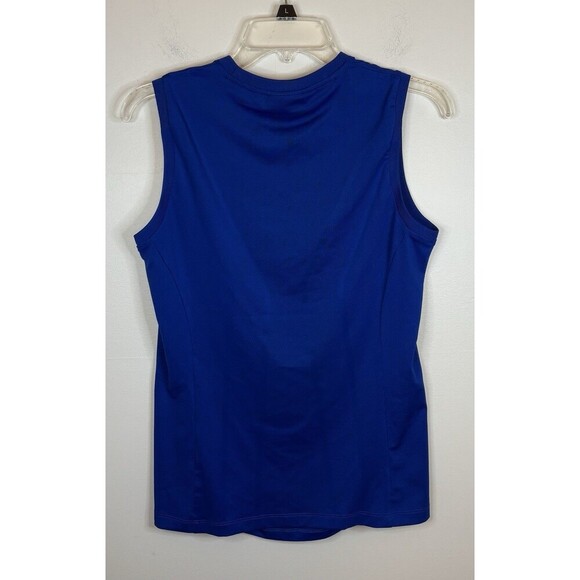 J. LINDEBERG Hanna Top Women Medium Surf Web Blue Sleeveless Tank Golf Active - Picture 4 of 10